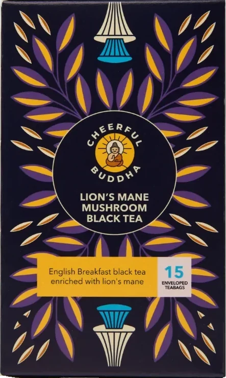 Lion's Mane English Breakfast black tea box