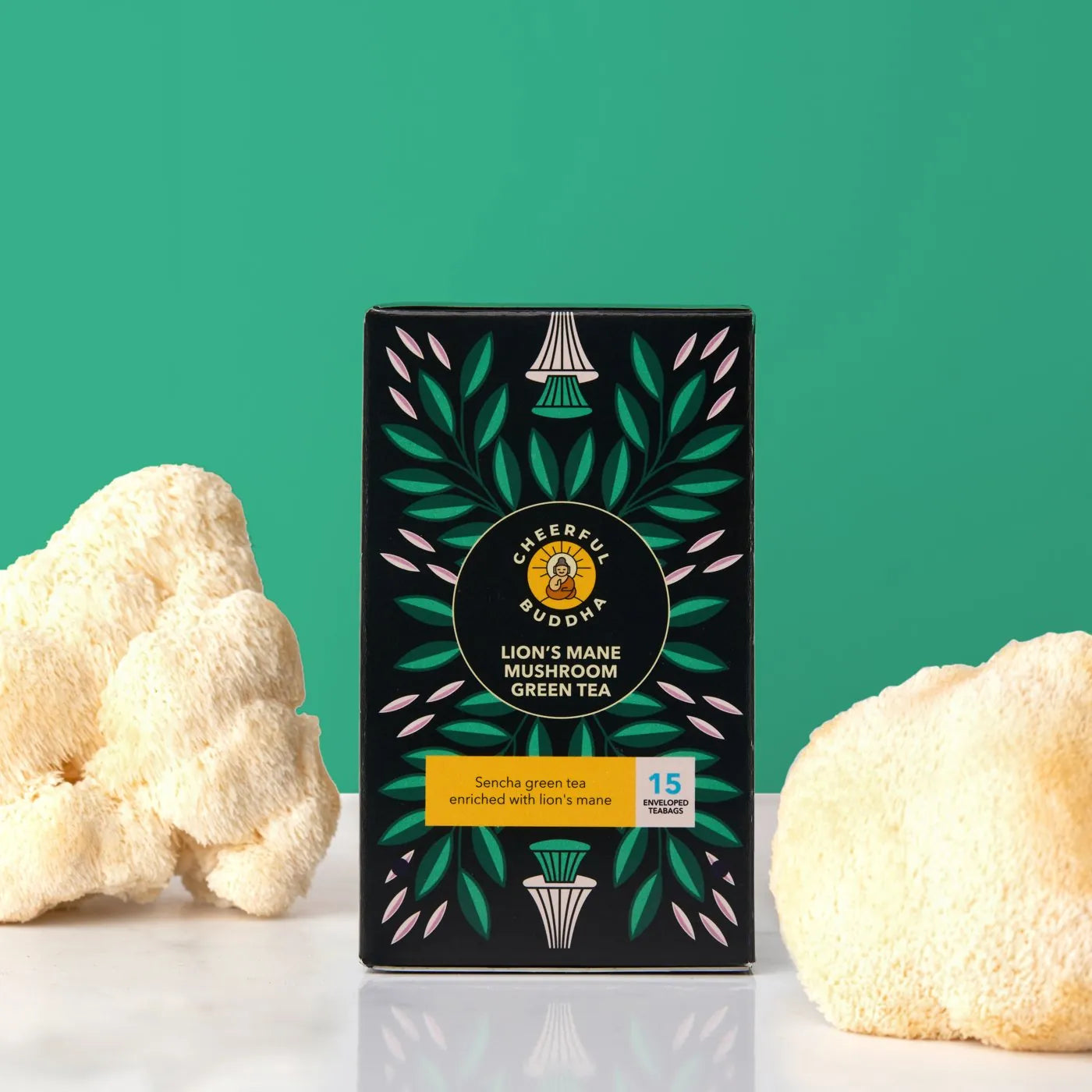 Lion's Mane Green Tea box
