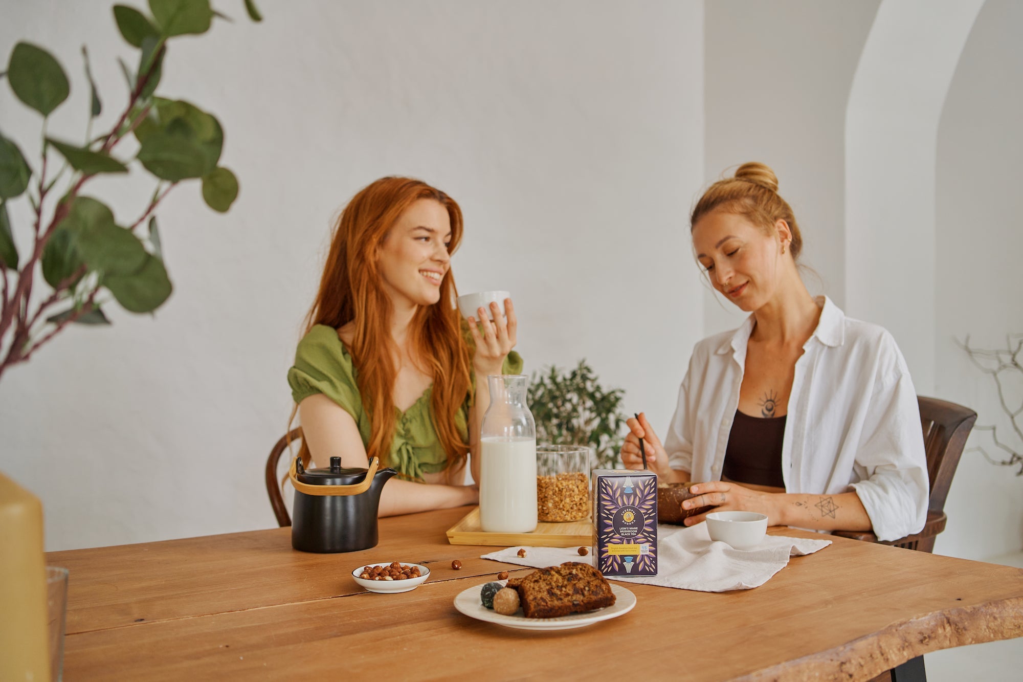 Is Mushroom Tea Good For You? Friends Enjoying Lion's Mane Mushroom Tea