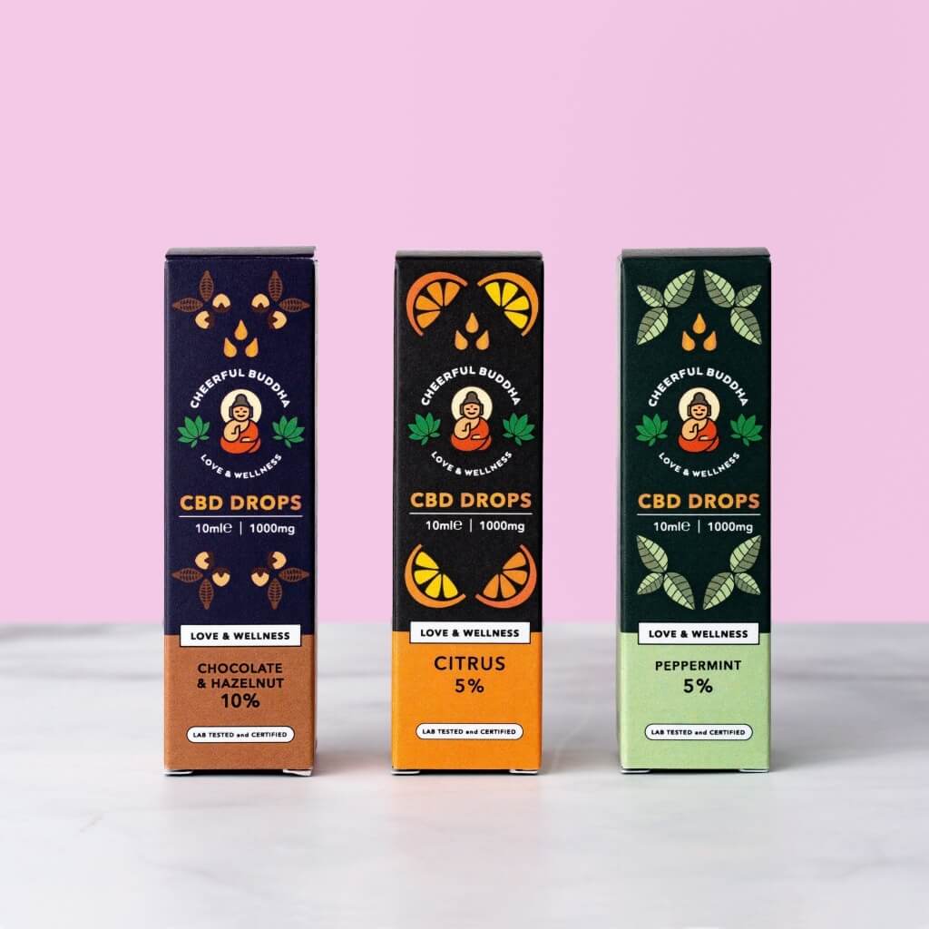 CBD Drops - Cheerful Buddha's Range of Flavours