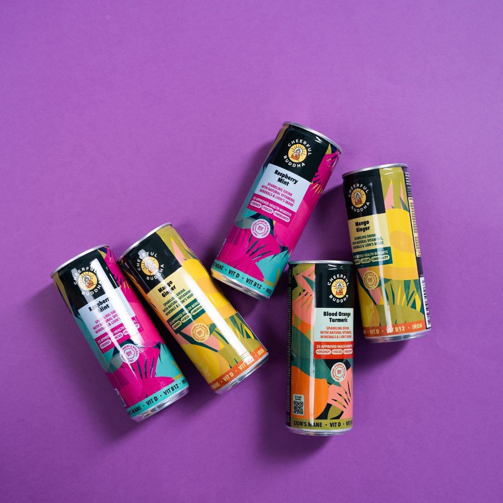 Functional Sparkling Drinks – Natural Vitamins, Minerals & Lion’s Mane