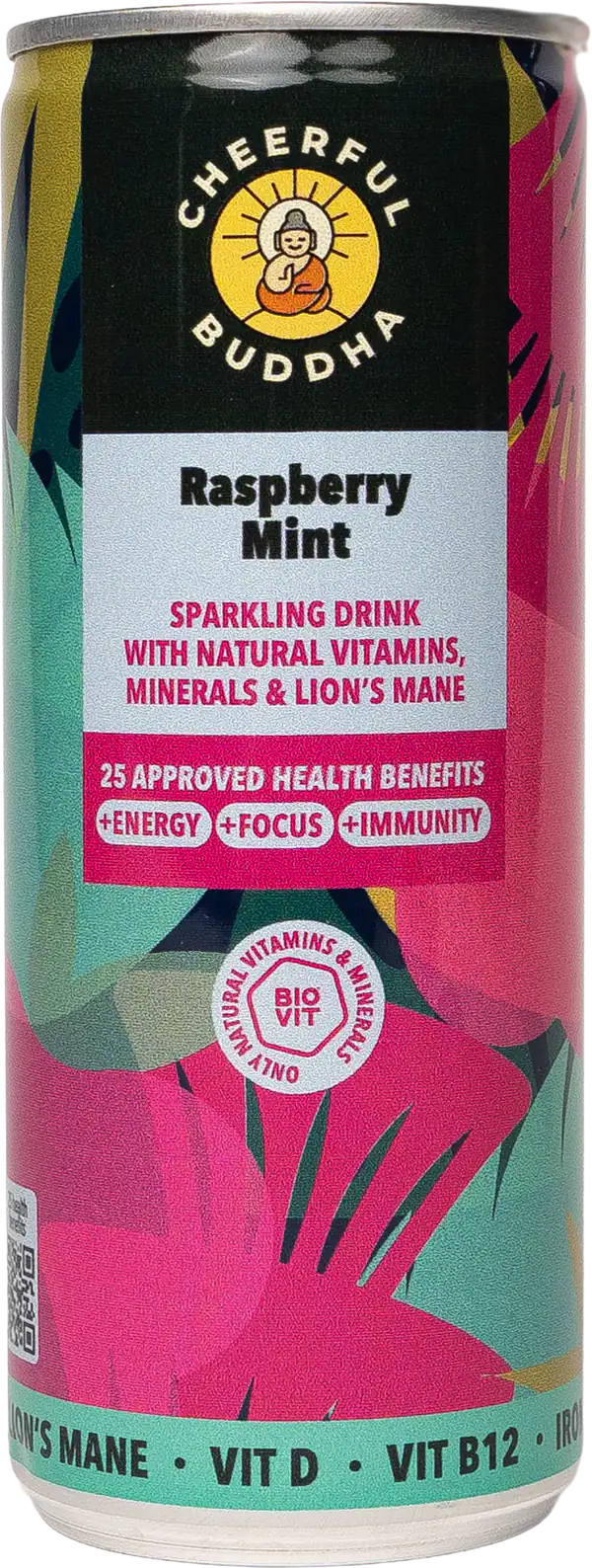 Raspberry and Mint sparkling drink
